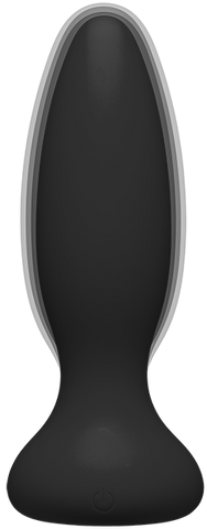 Vibe - Experienced - Rechargeable Silicone Anal Plug With Remote (Black) > Anal Range > Vibrating Butt Plugs