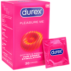 Durex Pleasure Me – Ribbed and Dotted Textured Latex Condoms – 10, 12 & 30 Pack > Essentials > Condoms