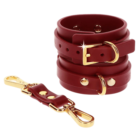 TABOOM D-Ring Collar and Wrist Cuffs Set – Fashion Accessory and BDSM Restraint > Bondage Gear > Restraints