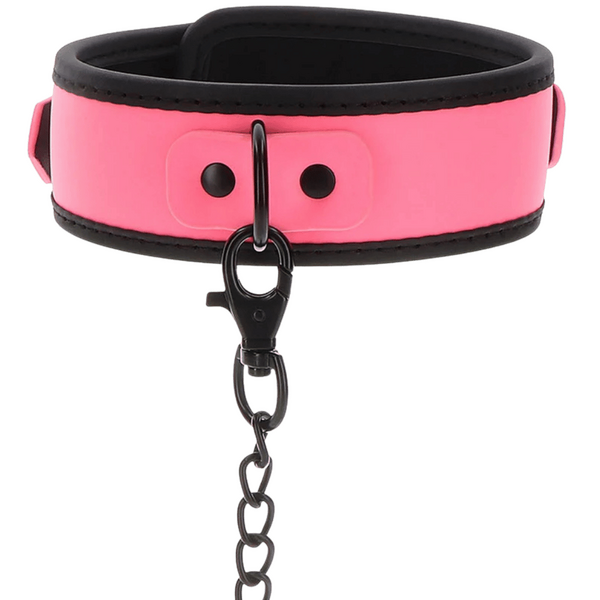 Taboom Glow In The Dark Collar And Chain Leash – BDSM Collar And Leash Set > Bondage Gear > Collars & Leashes