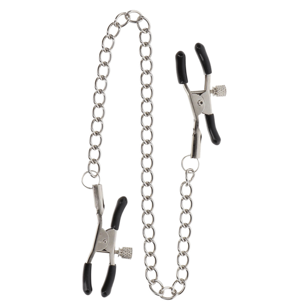 Taboom Adjustable Clamps with Chain – Adjustable Nipple Clamps > Sex Toys > Nipple Clamps