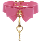 Taboom Malibu Bow Collar and Leash – Vegan Leather Bondage Accessory > Bondage Gear > Collars & Leashes