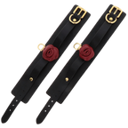 Taboom Wild Roses Wrist Cuffs – Premium Faux Leather BDSM Wrist Restraints > Bondage Gear > Restraints