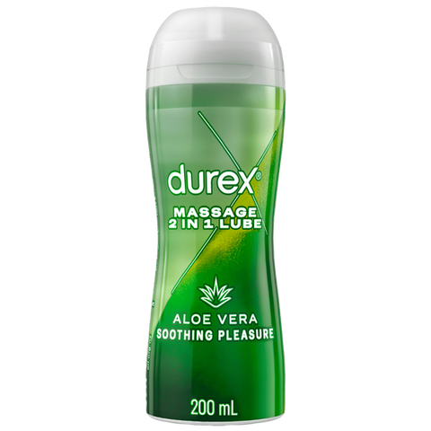 Durex Play 2in1 Aloe Vera Massage Gel – 200ml Massage Lubricant