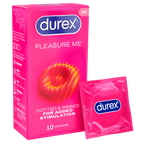 Durex Pleasure Me – Textured Latex Condoms 10 Pack One Size > Essentials > Condoms