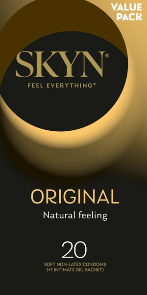 Skyn Original – Natural Feeling Polyisoprene Condoms 53mm 20 Pack > Essentials > Condoms > Non-Latex
