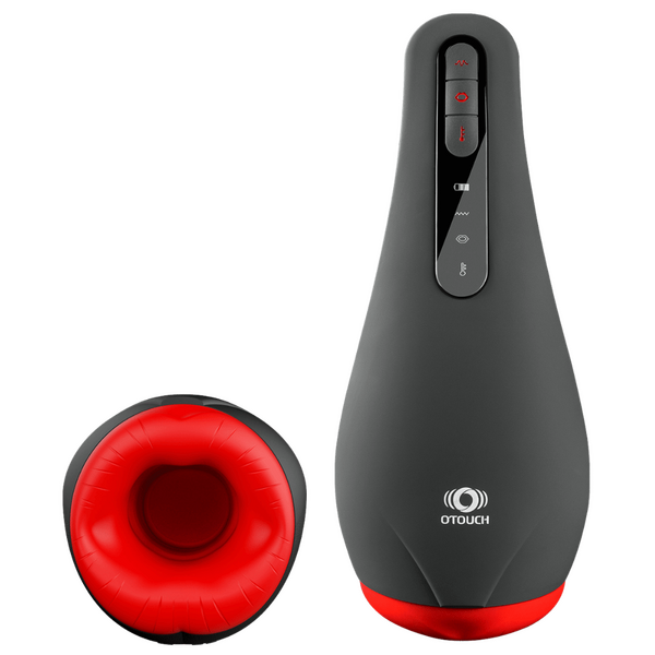 Airturn 2 (Black) – Waterproof Heating Suction Masturbator with Vibration and Warming Functions > Sex Toys For Men > Masturbators > Vibrating
