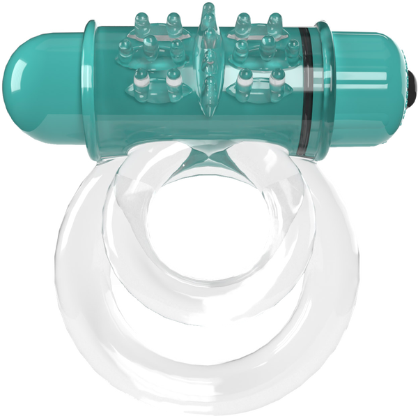 Double O 6 4B Vibrating Ring with Raised Ticklers and Long-Lasting Batteries – Vibrating Ring > Cock Ring > Vibrating