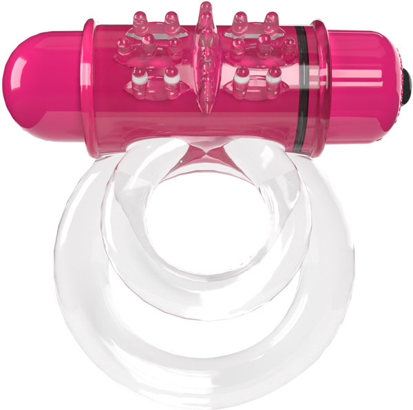 Double O 6 4B Vibrating Ring with Raised Ticklers and Long-Lasting Batteries – Vibrating Ring > Cock Ring > Vibrating