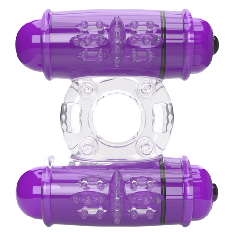 Double Wammy 4T – High Pitch Treble Vibrating Cock Ring with 5 Speeds and Pulse Pattern > Sex Toys > Couples Toys