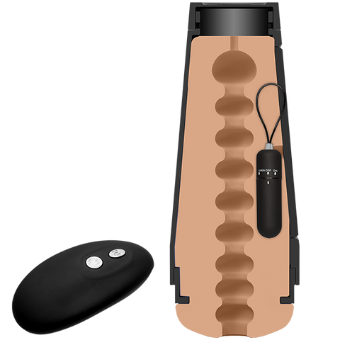 Doc Johnson Main Squeeze Original Vibro – Wireless Remote-Controlled Vibrating Masturbator > Sex Toys For Men > Masturbators > Vibrating