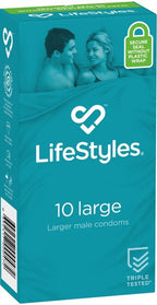 Large Easy-Fit Condom – Flared 56mm Nominal Width Lubricated Condom 10 Pack Default Title > Essentials > Condoms