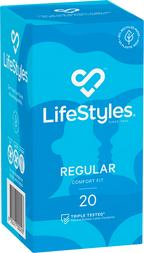 LifeStyles Regular Condoms – Protective 53mm Condom 20 Pack One Size > Essentials > Condoms
