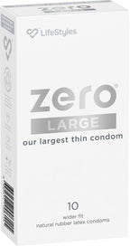 LifeStyles Zero Large 10 Pack – Large Thin Condoms One Size > Essentials > Condoms