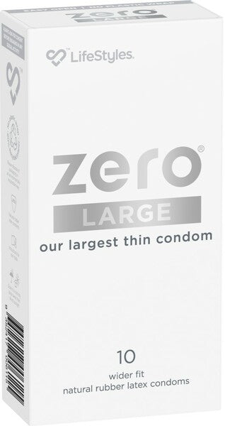 LifeStyles Zero Large 10 Pack – Large Thin Condoms One Size > Essentials > Condoms > Non-Latex
