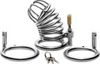 The Jail House Chastity Device – Male Locking Cage Chastity Device with Three Ring Sizes > Bondage Gear > Male Chastity