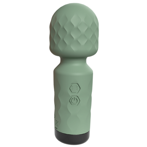 Cuties - Winny Rechargeable Mini Wand (Sage Green) > Sex Toys > Mini Massagers
