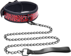 Crimson Tied Collar With Leash – Adjustable Collar and Leash Set > Bondage Gear > Collars & Leashes