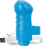 Charged Fing O Rechargeable Mini Finger Vibrator with Vooom Technology Silicone and ABS > Vibrators > Finger Vibrators