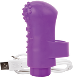 Charged Fing O Rechargeable Mini Finger Vibrator with Vooom Technology Silicone and ABS > Vibrators > Finger Vibrators