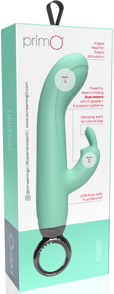 Screaming O PrimO Rabbit – 4.5 Inch Silicone Rabbit Vibrator with 5+5 Motor Settings > Vibrators > Ladies > Rabbit