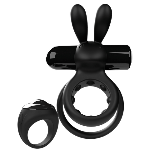 Ohare Remote Control Wearable Rabbit Vibrator (Black) – Rechargeable Waterproof Silicone Vibrator > Sex Toys > Couples Toys
