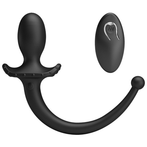 Remote Control Vibrating Butt Plug Tail (Black) – App-Compatible Wearable Vibrator with 12 Modes > Anal Range > Tail Butt Plugs