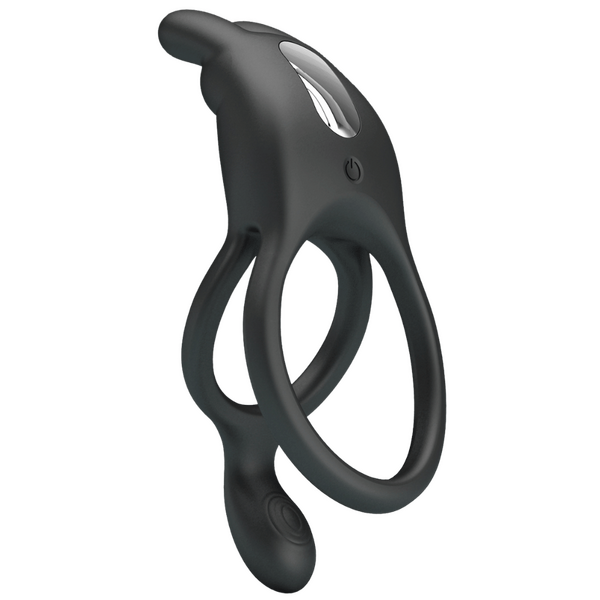 Seth Rechargeable Silicone Vibrating Cock Ring – Powerful Vibrations for Clit and Cock Stimulation > Cock Ring > Vibrating