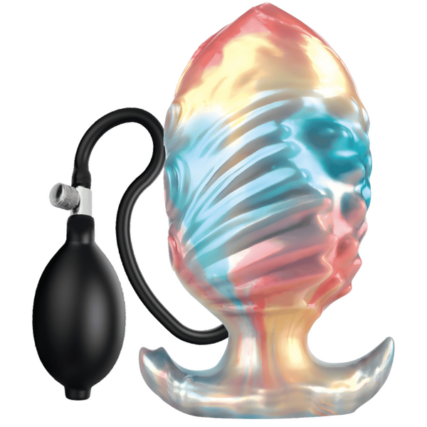 Ebon Leviathan – 7 Inch Inflatable Silicone Textured Anal Plug > Anal Range > Tunnel and Stretchers