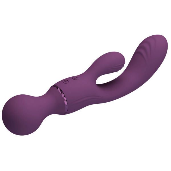 Rechargeable All Rounder – Waterproof Silicone Rabbit Vibrator with Ribbed Heads > Vibrators > Ladies > Rabbit