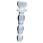 Hera's Cascade Handblown Borosilicate Glass Dildo – Sculptural Handle 5.9 Inch Insertable Length > Glass > Dildos