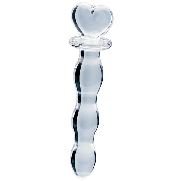 Hera's Cascade Handblown Borosilicate Glass Dildo – Sculptural Handle 5.9 Inch Insertable Length > Glass > Dildos