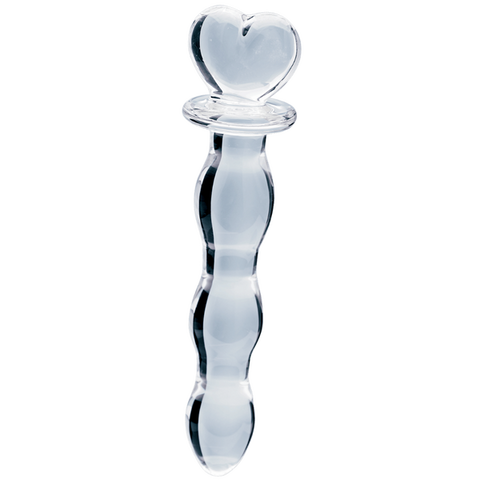 Hera's Cascade – 5.9 Inch Handblown Borosilicate Glass Dildo with Sculptural Handle > Glass > Dildos