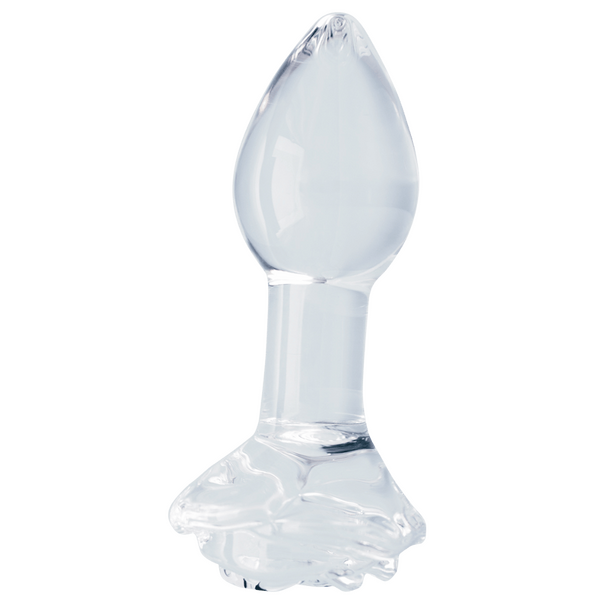 Clarity Utopian Bloom – 4.3 Inch Handcrafted Glass Butt Plug > Glass > Dildos
