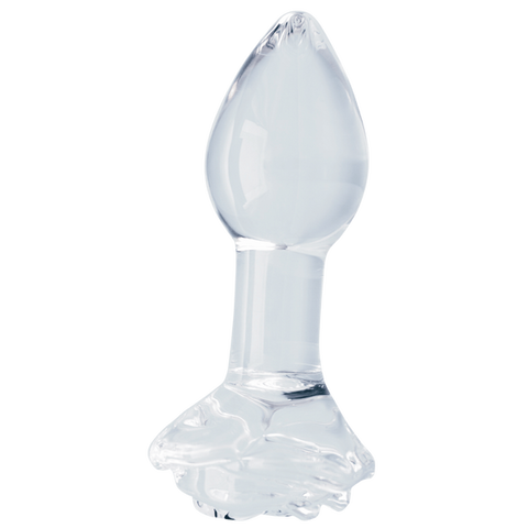 Clarity Utopian Bloom – 4.3 Inch Handcrafted Glass Butt Plug > Glass > Dildos