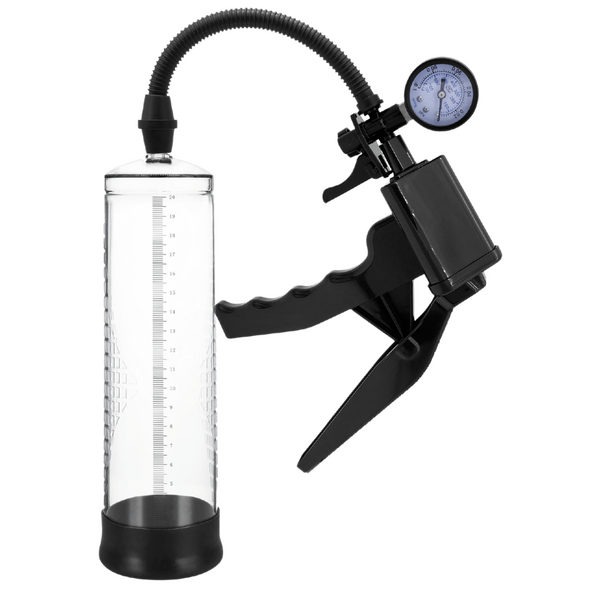 Vaczilla X10 Trigger Gauge Hand Grip – Penis Pump with Silicone Sleeve and Negative Pressure Gauge > Pumps > Penis Pumps
