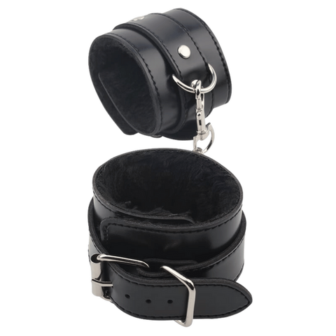Obey Me Leather Hand Cuffs – Adjustable Metal Hook Handcuffs > Bondage Gear > Handcuffs
