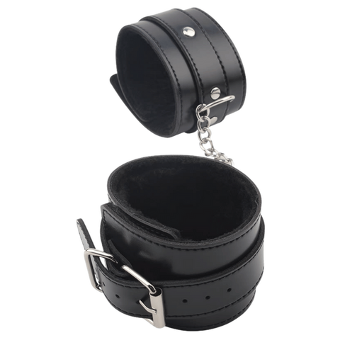 Obey Me Leather Ankle Cuffs – Adjustable Metal Hook Ankle Cuffs > Bondage Gear > Restraints