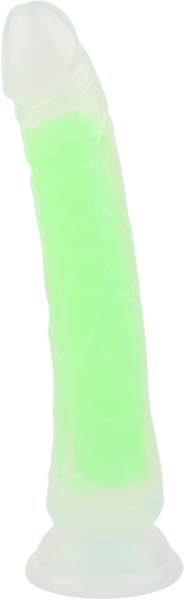 Neon Stevie 8.4 Inch – Glow-in-the-Dark Silicone Vibrator > Dildos > Realistic Dildos