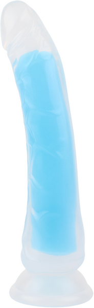 Neon Stevie 8.4 Inch – Glow-in-the-Dark Silicone Vibrator > Dildos > Realistic Dildos