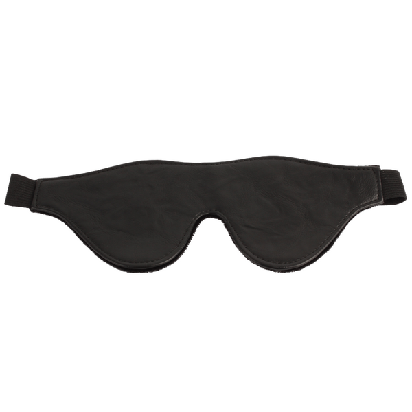 Go Black Leather Rope Blindfold - Stretchable Length 22 Cm > Bondage Gear > Blindfolds
