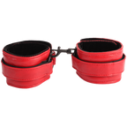 Adjustable Metal Hand Cuffs With Faux Leather And Flocked Lining > Bondage Gear > Handcuffs