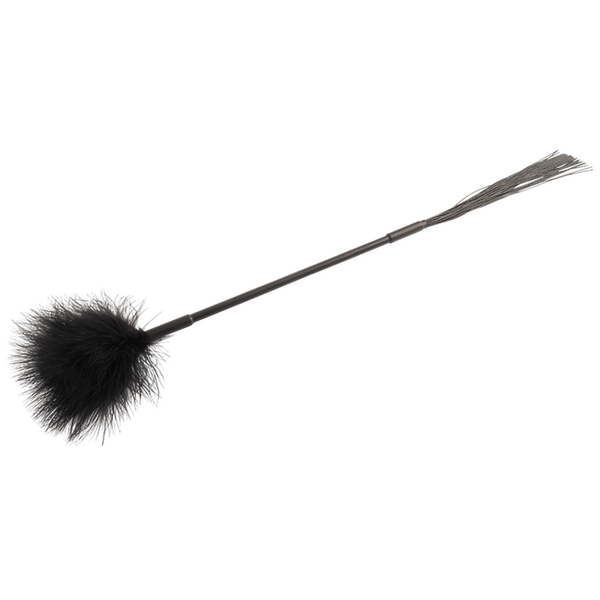Dual-ended Silicone Tassel With Tickle Feather Whip > Bondage Gear > Ticklers