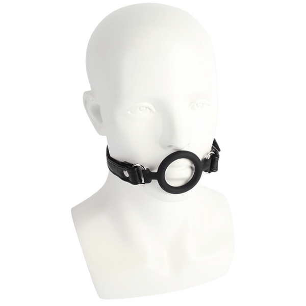 Noir O-Ring Mouth Gag – Breathable Silicone Padded Gag > Bondage Gear > Gags and Bits