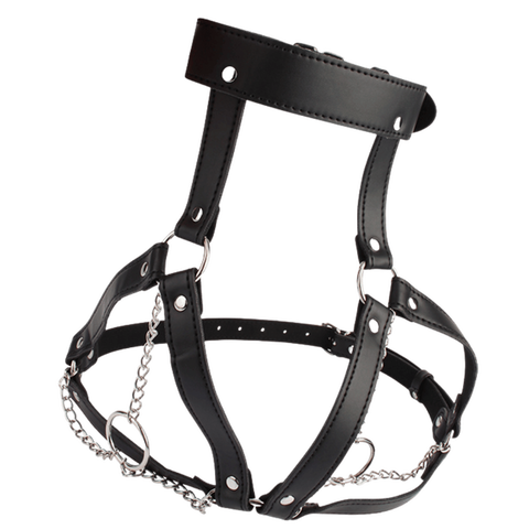 Breast Harness with O-Ring Chains – BDSM Bondage Harness > Clothes > Womens Harnesses