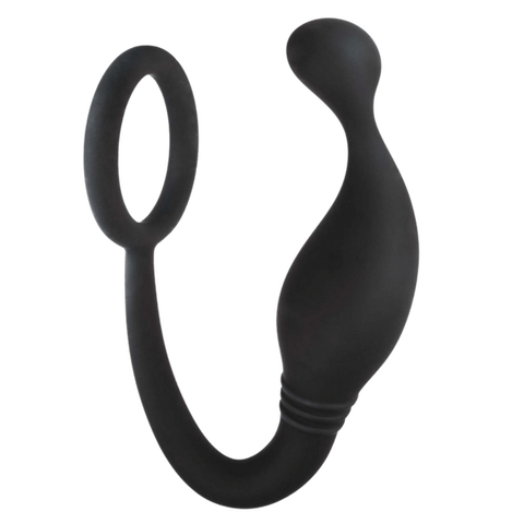 Prostate Plug with Love Ring – Flexible 5 Inch Hygienic Silicone Prostate Plug > Anal Range > Prostate Plugs