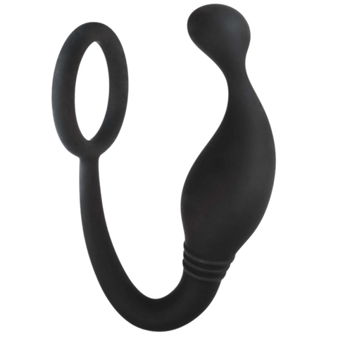 Prostate Plug with Love Ring – 4 Inch Hygienic Silicone Butt Plug > Anal Range > Prostate Plugs