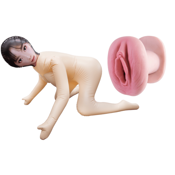 Inflatable Love Doll – 61cm Silicone Realistic Masturbator with Large Breasts > Sex Toys > Sex Dolls > Inflatable