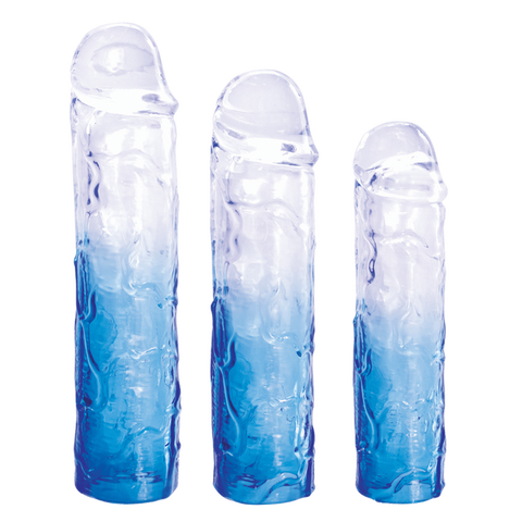 3 in 1 Extension Sleeve (Smoke) – High-Quality TPE Material Soft Flexible Sleeve with Multiple Sizes > Sex Toys For Men > Penis Sleeves