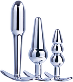 3 in 1 Metal Butt Plug Kit – High Gloss Finish Metal Butt Plugs > Anal Range > Butt Plug Kits